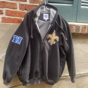 NFL Black Hoodie with Red and Blue Shield Logo